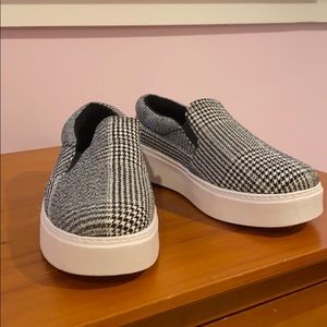 slip on plaid shoes
